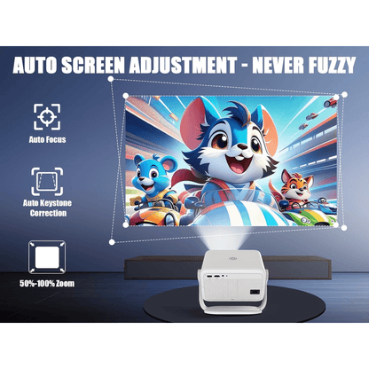 Proyector Smart 4k Auto Enfoque Wifi Bluetooth 400ansi L018