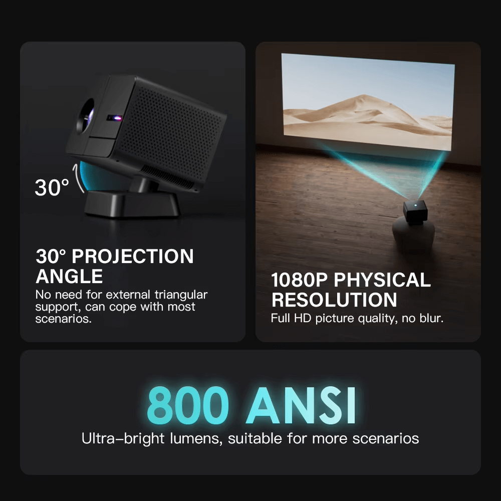 Proyector Smart Wifi 4k Video Juegos Android 800ansi P50 Max