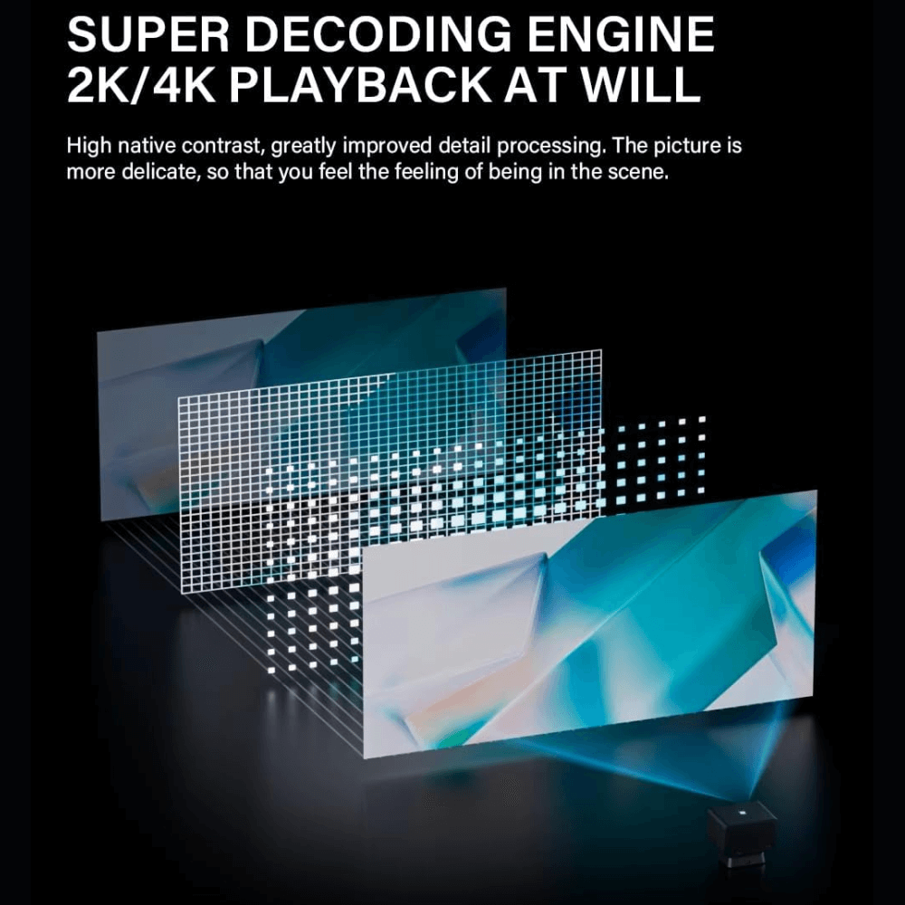 Proyector Smart Wifi 4k Video Juegos Android 800ansi P50 Max