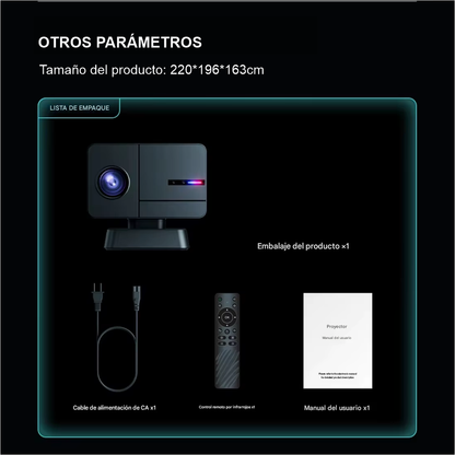 Proyector P50 4k 1080p 800 Ansi Auto Focus Android Bluetooh