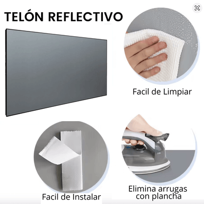 Proyector Smart 4k L018 600ansi Auto Focus Keystone + Telón