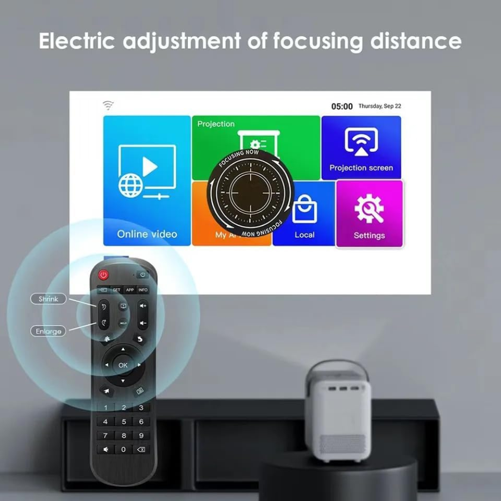 Proyector Smart 4K 1080P Wifi Bluetooth Android 300 ANSI P10