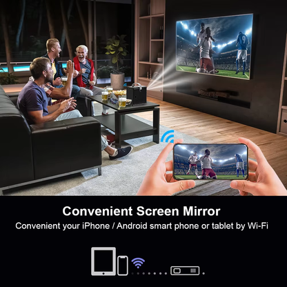 Proyector Smart 4K 1080P Wifi Bluetooth Android 300 ANSI P10
