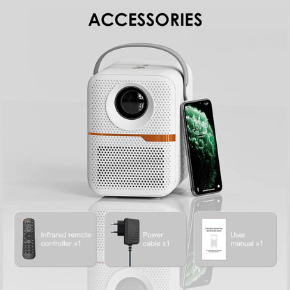 Proyector Smart 4K 1080P Wifi Bluetooth Android 300 ANSI P10