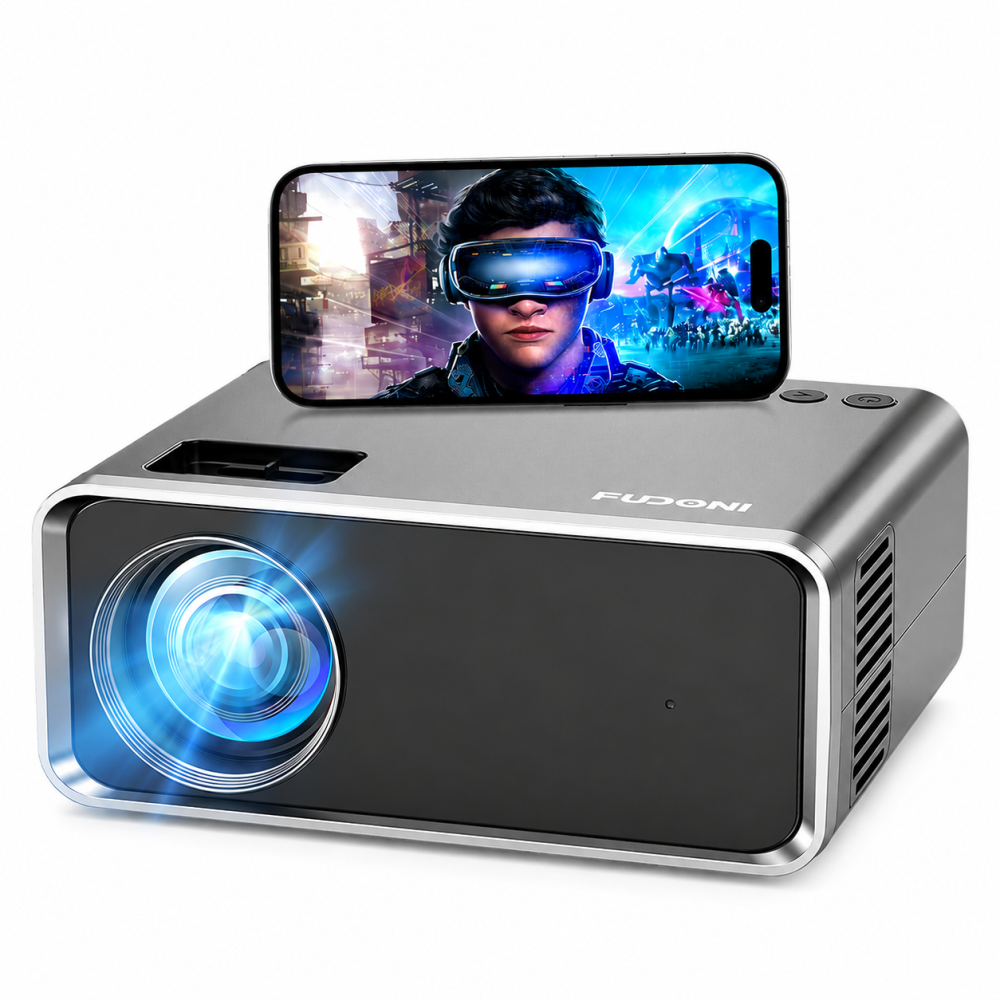 Video Beam Proyector Fudoni 12000lm 4k Wifi 5g Bt5 Hd 1080p