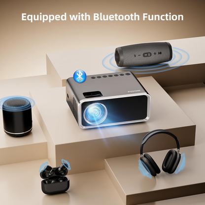 Video Beam Proyector Fudoni 12000lm 4k Wifi 5g Bt5 Hd 1080p