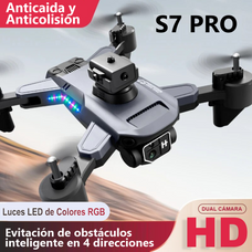 Drone Cámara Dual Hd Wifi 2.4g Sensor De Obstaculos S7 Pro