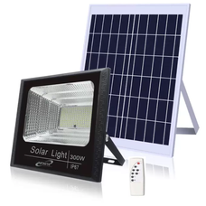 Reflector Solar 300w Lampara Led Panel Solar Control Remoto