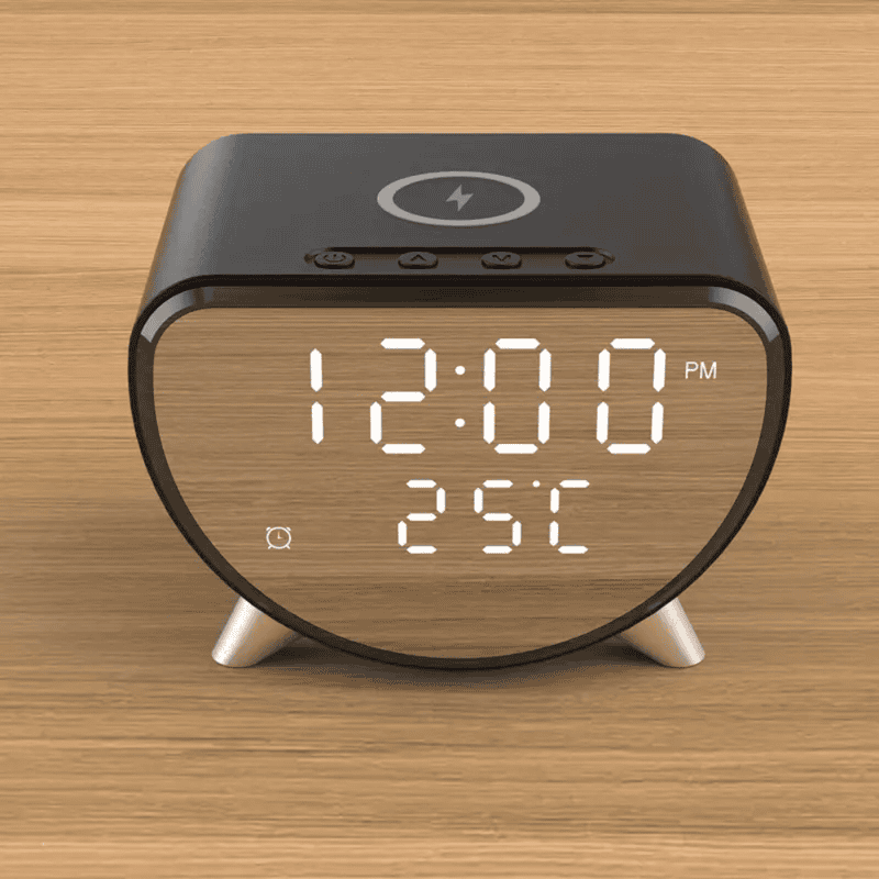 Reloj despertador Cargador inalámbrico para teléfono, reloj y