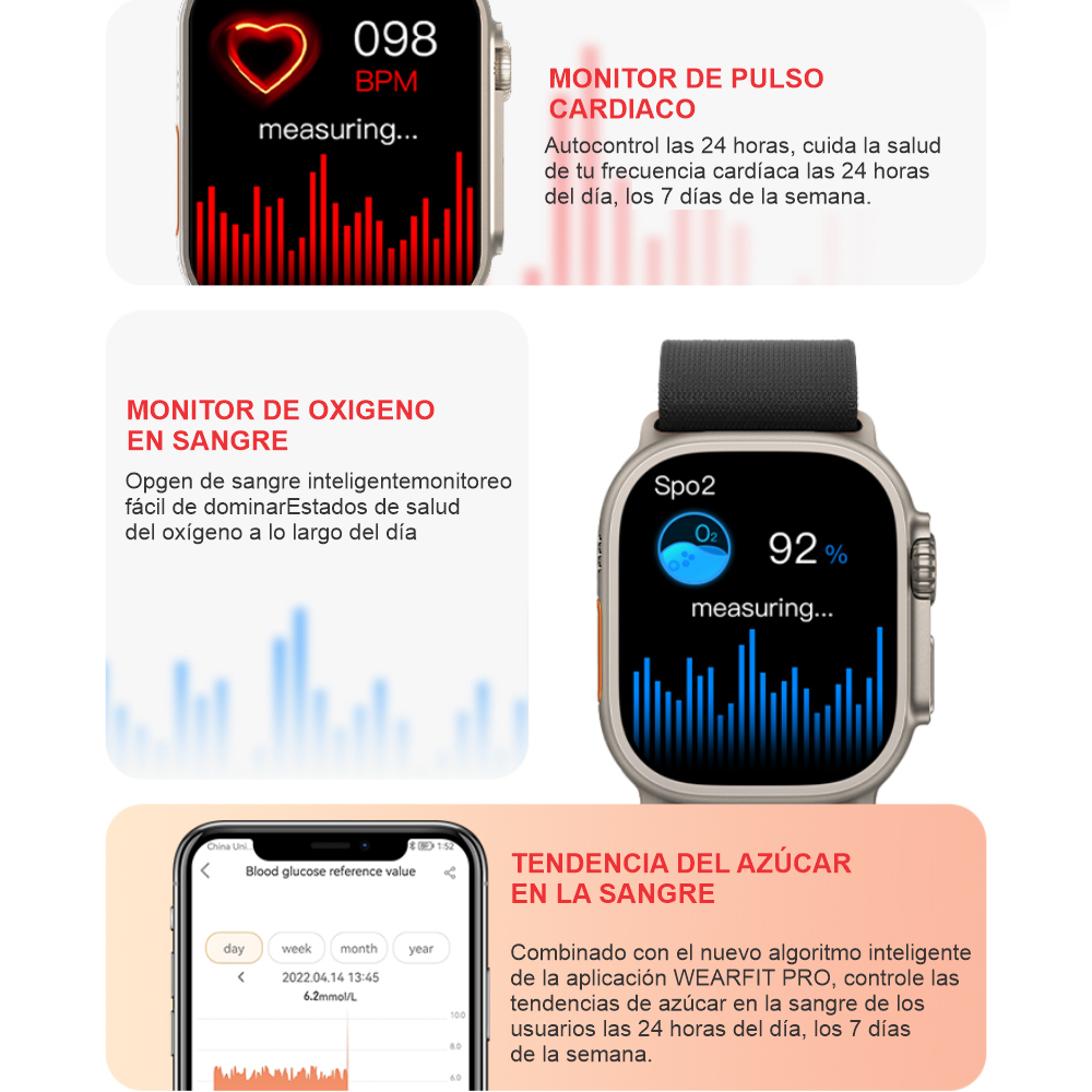 Reloj Smart Watch Ultra Serie 8 49mm Llamada Bluetooth Kd99