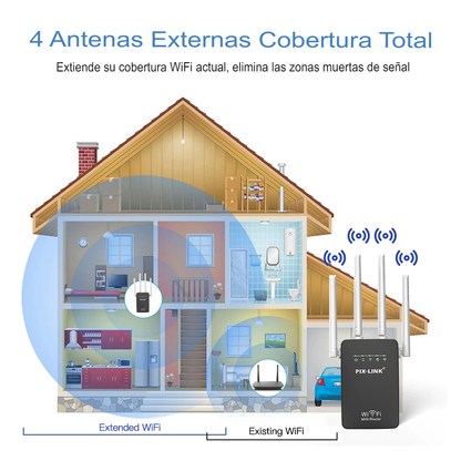 Pixlink Repetidor Amplificador Wifi 2.4g Router 3 Modos Wr09