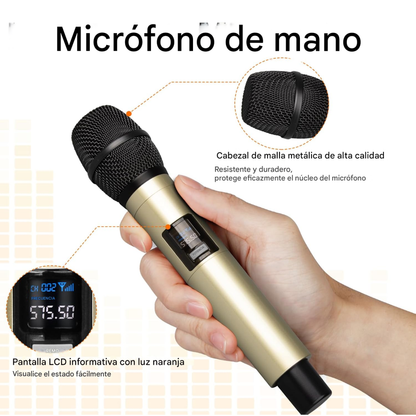 Micrófono Profesional Inalambrico Dx4 Dinamico 4 Canales Ufh