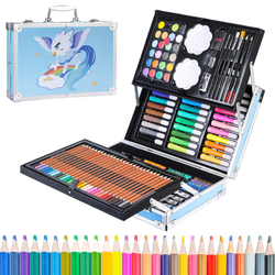 Set De Arte 145pcs Dibujo Profesional Niños Maletin Aluminio