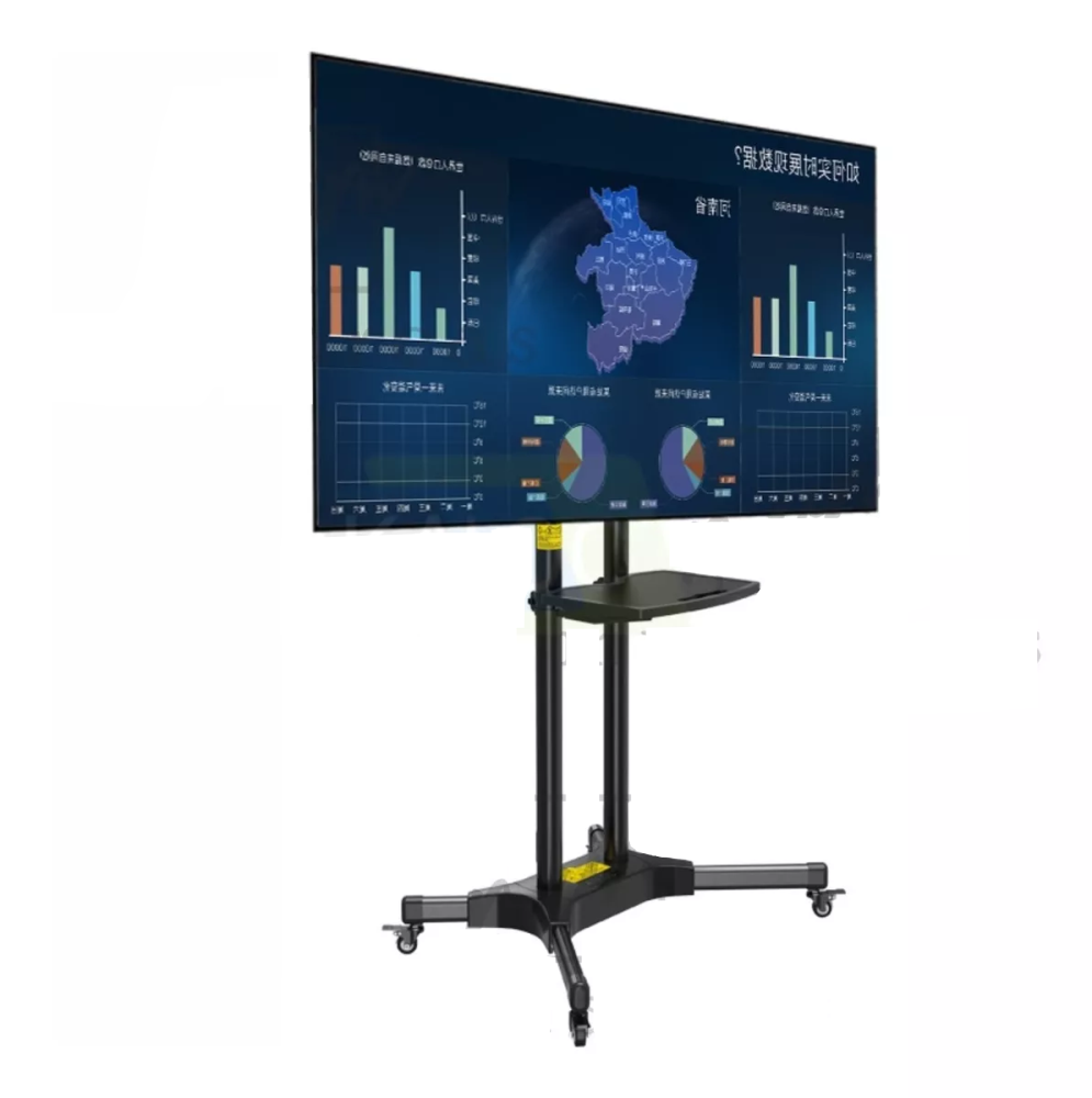 Soporte De Televisor Base De Pedestal Y Rodachines 32-65inch
