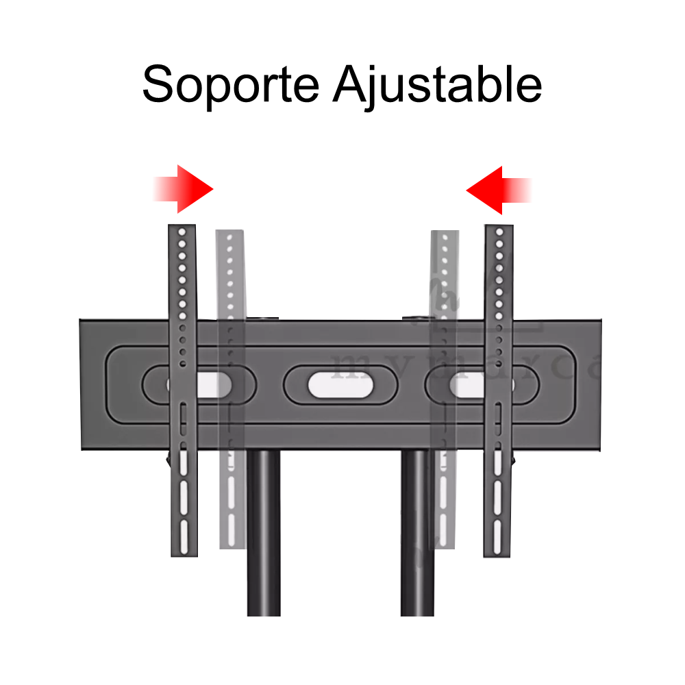 Soporte De Televisor Base De Pedestal Y Rodachines 32-65inch