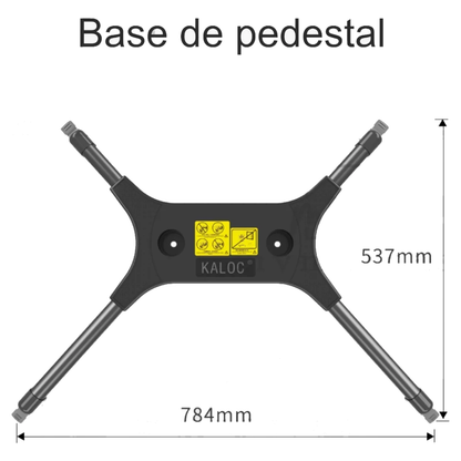 Soporte De Televisor Base De Pedestal Y Rodachines 32-65inch