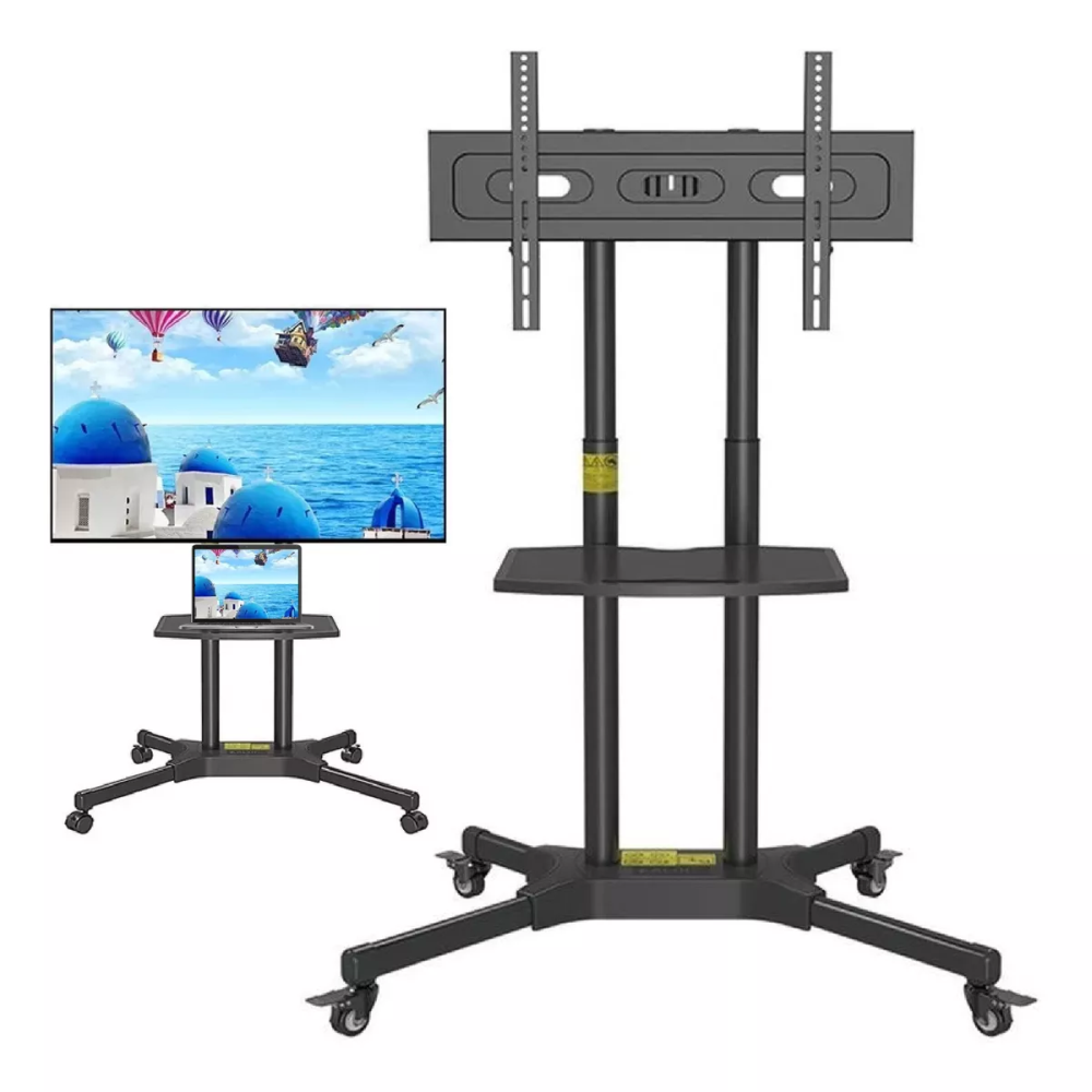 Soporte De Televisor Base De Pedestal Y Rodachines 32-65inch