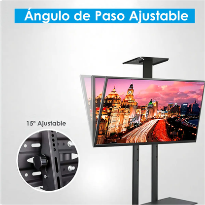 Soporte Tv Rodante Base Pedestal 32-70in Ajustable An-1500