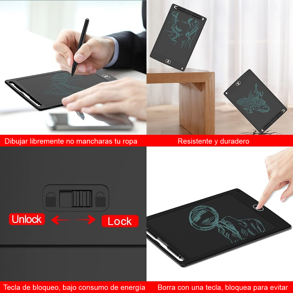 Tableta De Dibujo Electronica Escritura Pantalla LCD 10 inch