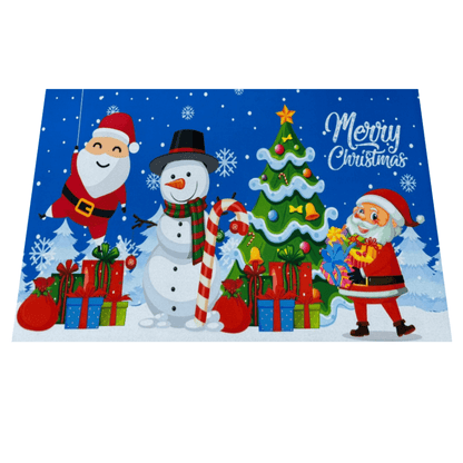 Tapete Navideño Alfombra Decorativa Antideslizante 38x58 Cm