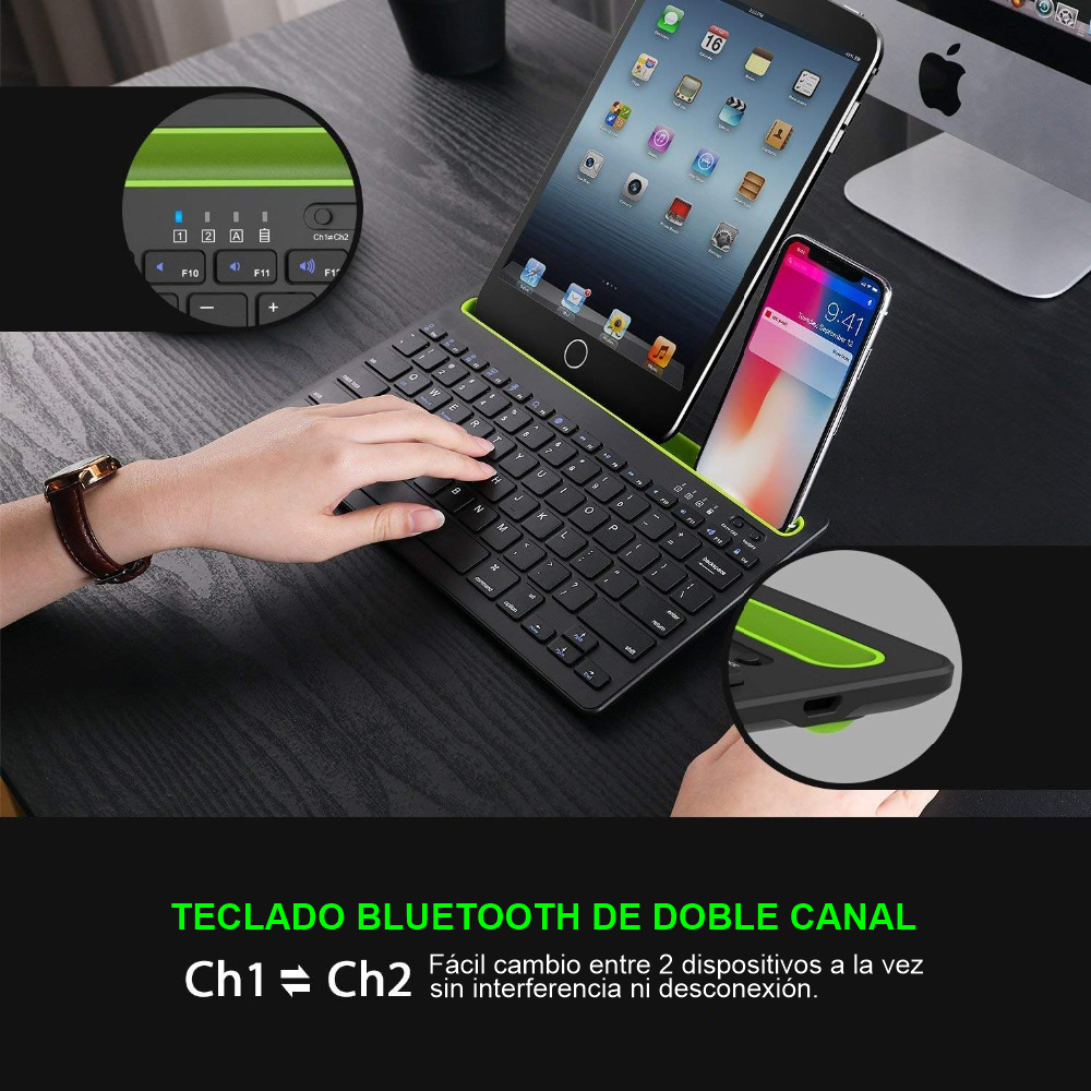 GENERICO Teclado Inalámbrico Con Bluetooth Para Tablet iPad