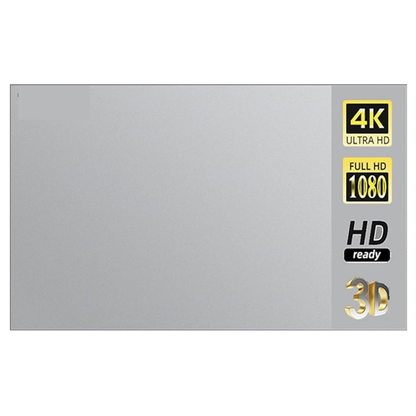 Telon Reflectivo Proyector 130in Plegable Gris Antiluz 4k Hd