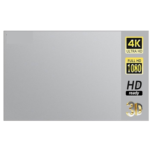 Telon Reflectivo Proyector 130in Plegable Gris Antiluz 4k Hd