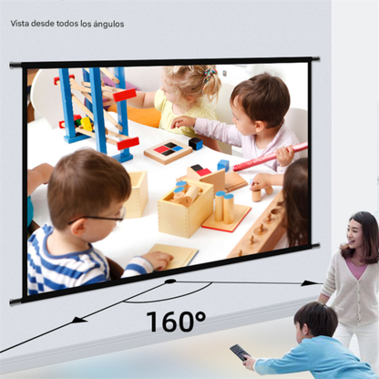 Telon De Pared Pantalla Proyector 60 Pulgadas Blanco 16:9