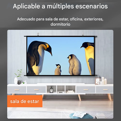 Telon De Pared Pantalla Proyector 60 Pulgadas Blanco 16:9
