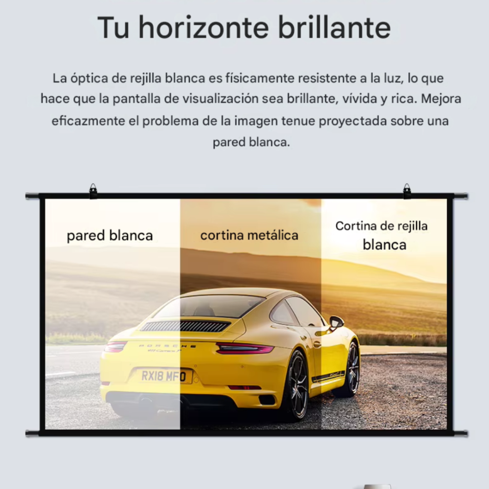 Telon De Pared Pantalla Proyector 60 Pulgadas Blanco 16:9