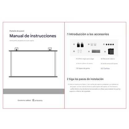 Telon De Pared Pantalla Proyector 60 Pulgadas Blanco 16:9