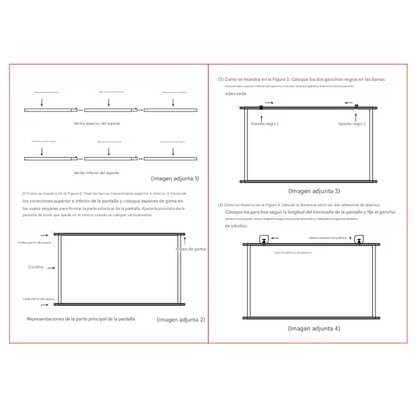 Telon De Pared Pantalla Proyector 60 Pulgadas Blanco 16:9