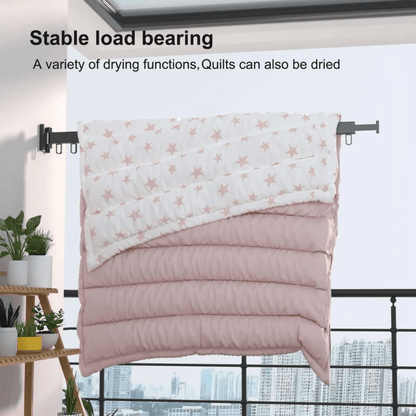 Tendedero Ropa Retractil Plegable 3 Brazos Gancho Extensible