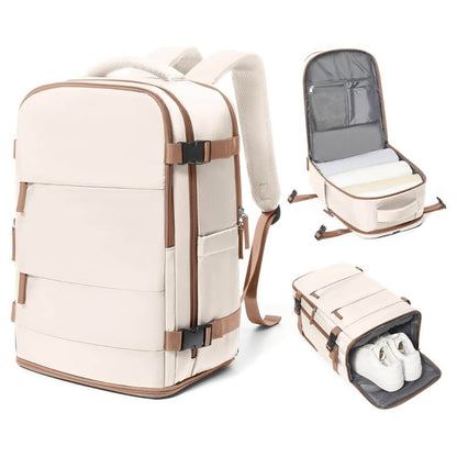 Morral De Mano Expandible Usb Mochila Viajera Cabina 25 Lt