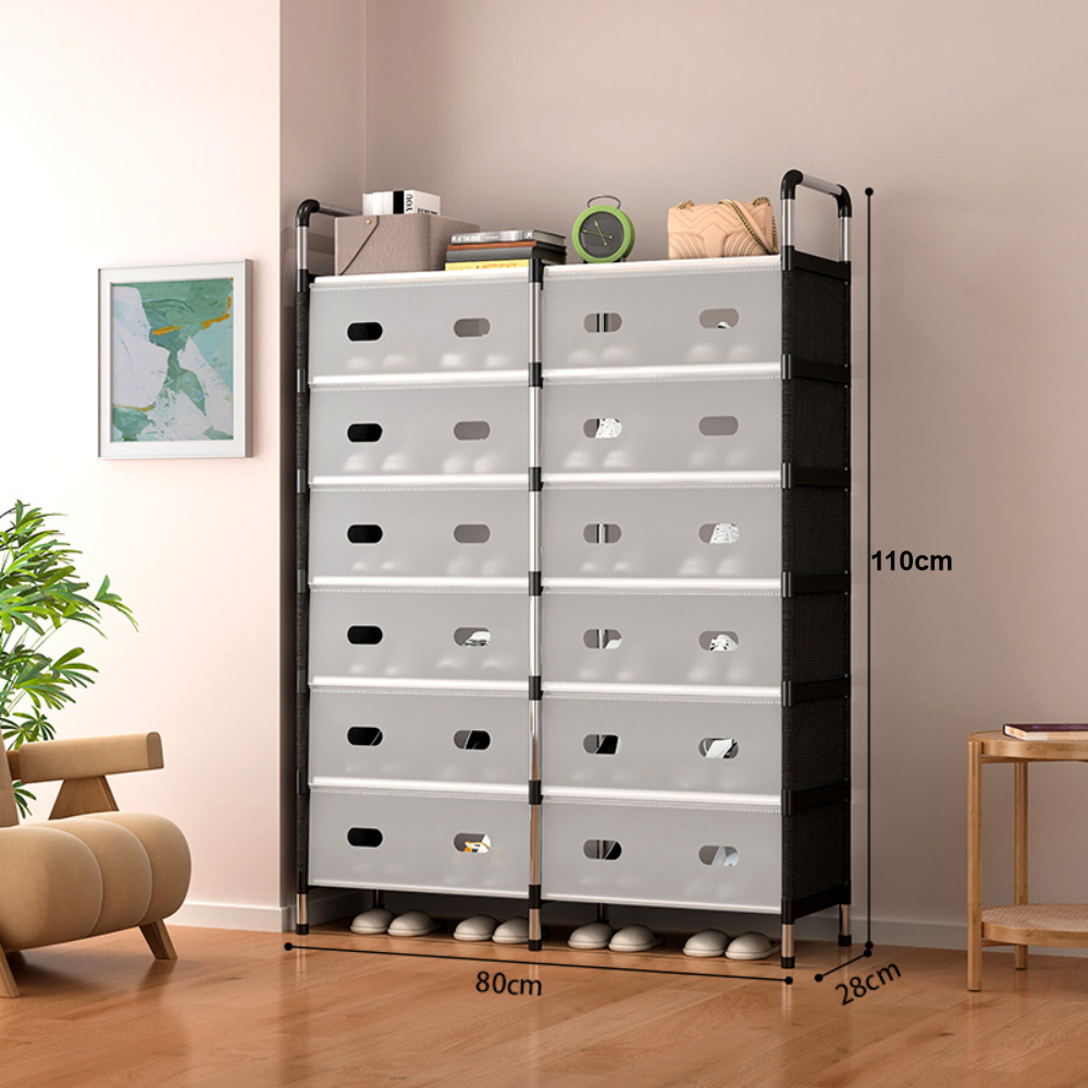 Organizador Zapatero Doble 5 Nieveles Metalico Pp Antipolvo OFERTA IMPERDIBLE