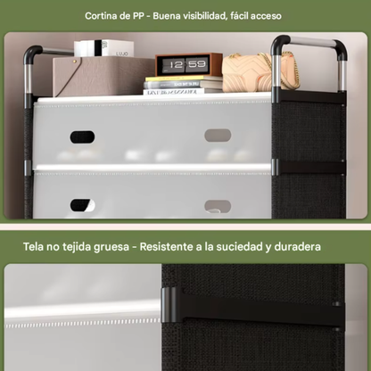 Organizador Zapatero Doble 5 Nieveles Metalico Pp Antipolvo OFERTA IMPERDIBLE