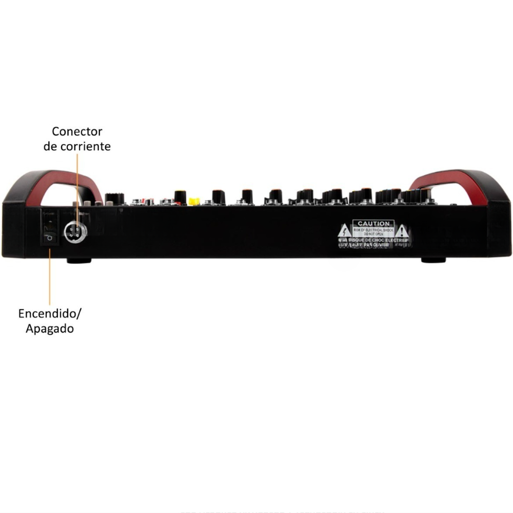 Consola Mixer Wvngr De 4 Canales Phantom Power 48v Bluetooth