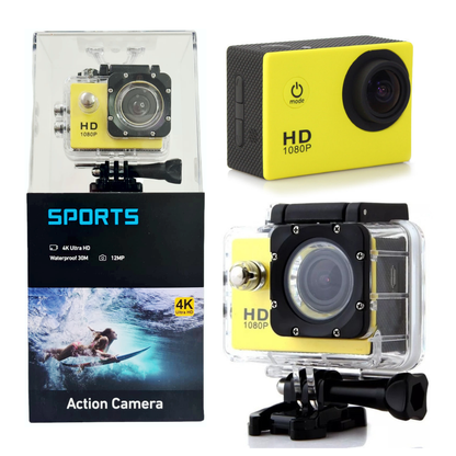 Cámara Deportiva Sumergible 30metros Sport Cam HD 1080p 12MP