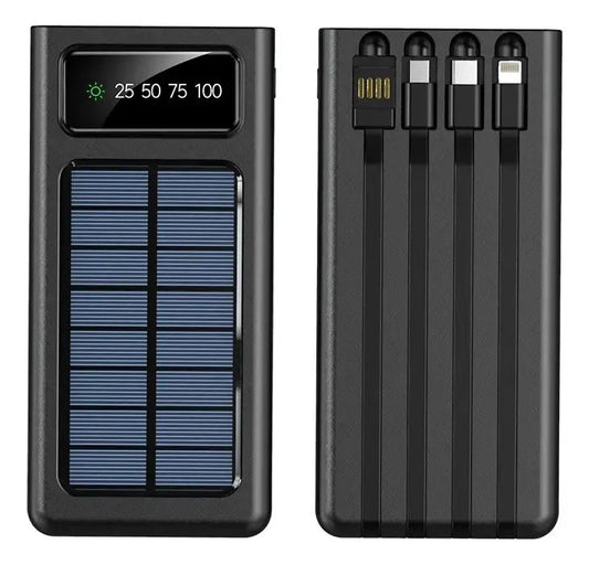 Power Bank Batería Solar Panel 20.000mah Cargador Portátil