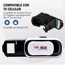 Gafas De Realidad Virtual Aumentada 3D VR BOX + Control Bluetooth