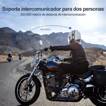 Intercomunicador Casco Moto Llamada Bluetooth Kr-m2 Luz Rgb