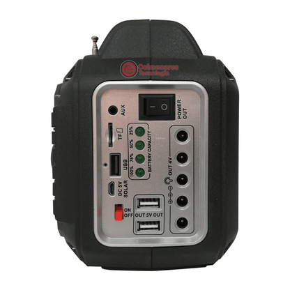 Super Radio Multifuncion Linterna Recargable Kit Solar R-087