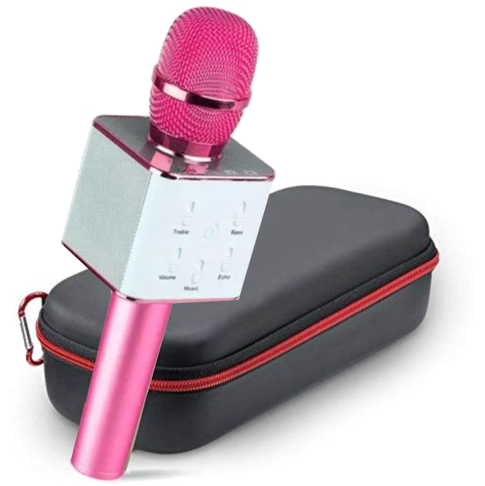 Micrófono Karaoke Q7 Parlante Inalambrico Bluetooth Sd – COLMETECNO