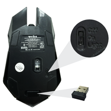 Mouse Gamer Inalambrico Retro Iluminado Wb-911 3200 Dpi Usb