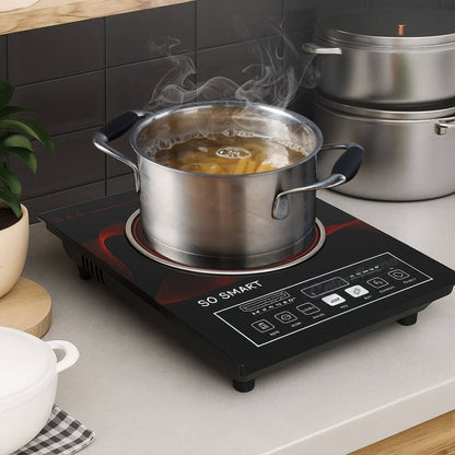 Estufa Inducción Eléctrica 1 Puesto Digital Portátil 3500w