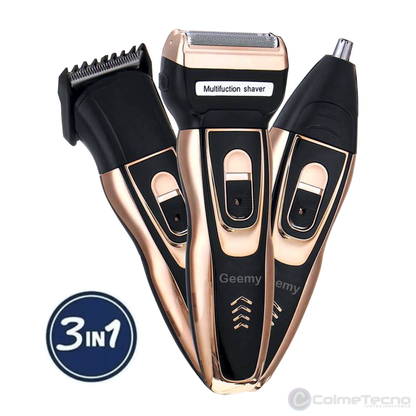 Afeitadora Recargable 3 En 1 Barba, Nariz, Peluquera GM-595
