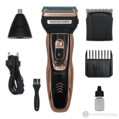 Afeitadora Recargable 3 En 1 Barba, Nariz, Peluquera GM-595