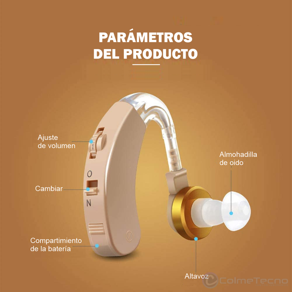 Amplificador De Audición Audífono Ayuda Auditiva Para Sordos
