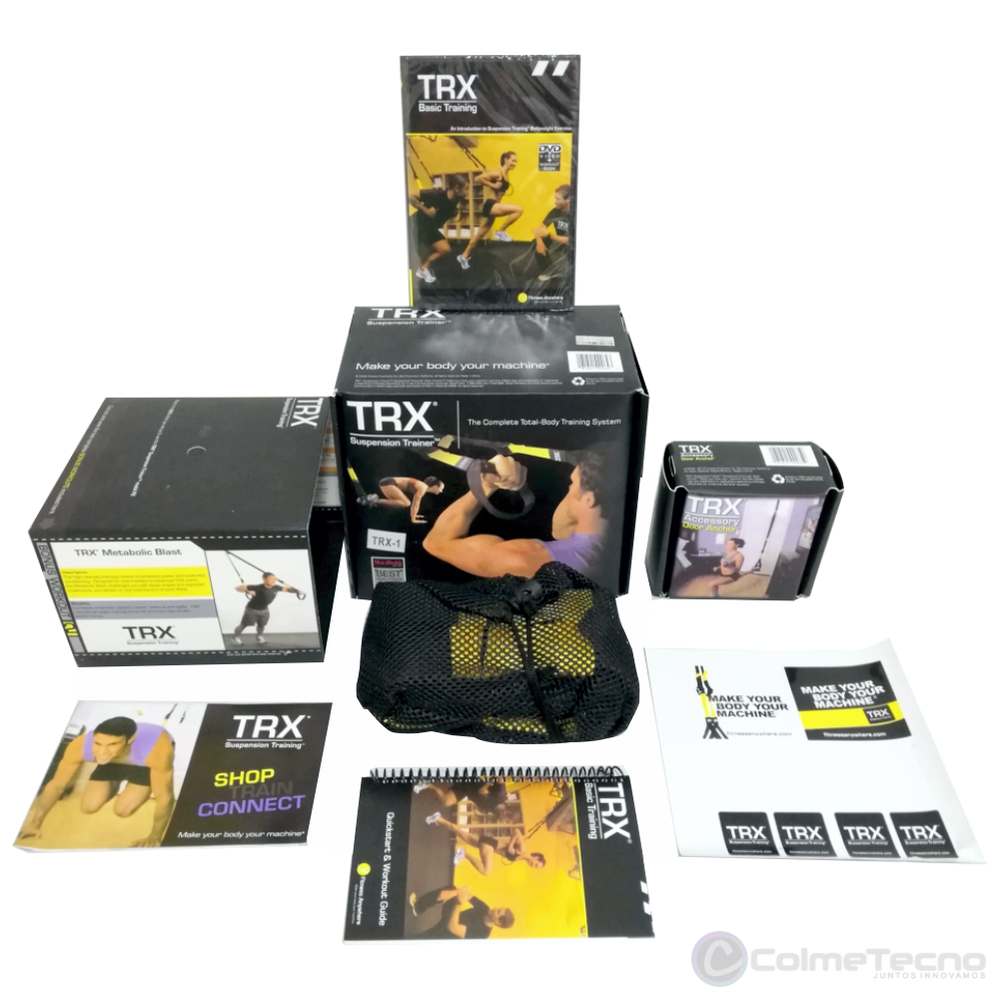 Bandas de Entrenamiento En Casa TRX Suspension Trainer + DVD – COLMETECNO