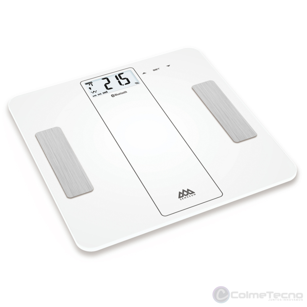 Báscula de grasa corporal inteligente BMI báscula digital para baño,  báscula de peso inalámbrica, analizador de composición corporal con